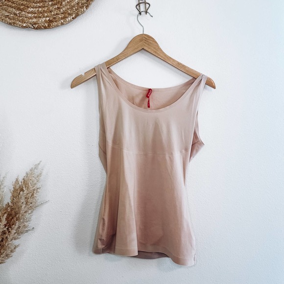 Spanx Thinstincts Tank Top Shapewear Cream Size Large - Picture 1 of 6